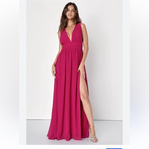 love x design Dresses & Skirts - NEW! Pink Backless Slit Gown for Weddings